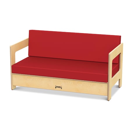 Jonti-Craft Living Room Couch, Red 0375JC
